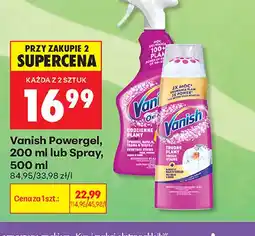 Biedronka Odplamiacz Vanish Powergel oferta