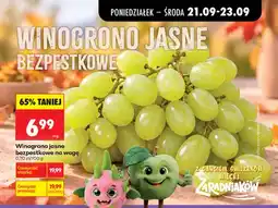 Biedronka Winogrona jasne bezpestkowe oferta