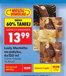 Biedronka Lody Marletto na patyku 6-pak oferta