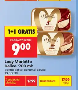 Biedronka Lody Marletto Delice caramel sauce oferta