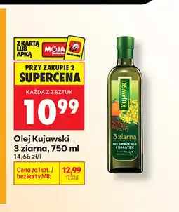 Biedronka Olej rzepakowy Kujawski 3 ziarna oferta