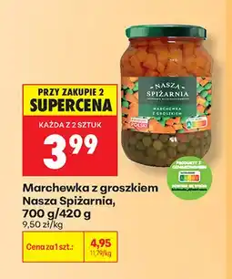 Biedronka Marchewka z groszkiem Nasza Spiżarnia oferta