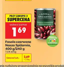 Biedronka Fasola czerwona Nasza Spiżarnia oferta