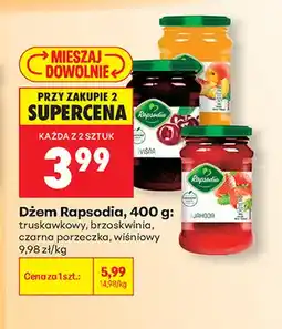 Biedronka Dżem Rapsodia truskawkowy oferta