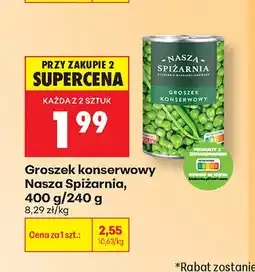 Biedronka Groszek konserwowy Nasza Spiżarnia oferta