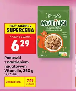Biedronka Poduszki z nadzieniem nugatowym Vitanella oferta