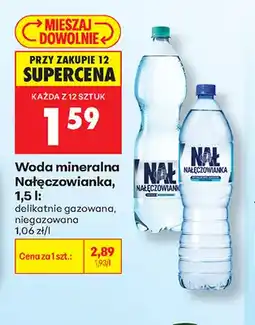 Biedronka Woda mineralna niegazowana Nałęczowianka oferta