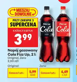 Biedronka Napój gazowany Cola Fizz Up Zero oferta