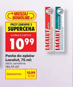 Biedronka Pasta do zębów Lacalut sensitive oferta