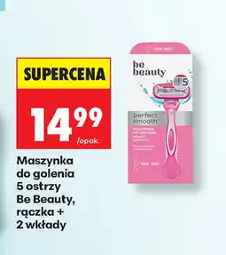 Biedronka Maszynka do golenia 5 ostrzy Be Beauty rączka + 2 wkłady oferta