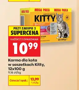 Biedronka Karma dla kota w saszetkach Kitty 12-pak oferta