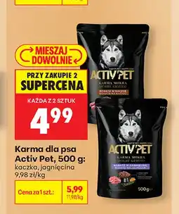 Biedronka Karma dla psa Activ Pet jagnięcina oferta