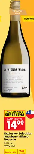 Biedronka Exclusive Selection Sauvignon Blanc Reserva oferta