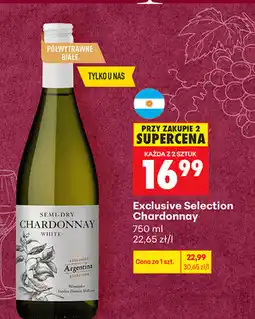 Biedronka Exclusive Selection Chardonnay oferta