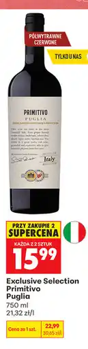 Biedronka Exclusive Selection Primitivo Puglia oferta