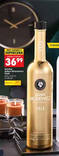 Biedronka Wódka Adam Mickiewicz Gold oferta