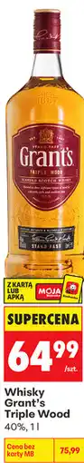 Biedronka Whisky Grant's Triple Wood oferta