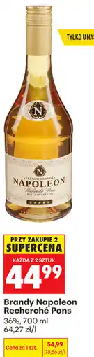 Biedronka Brandy Napoleon Recherché Pons oferta