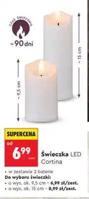 Biedronka Świeczka LED Cortina 9,5 cm oferta