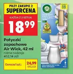 Biedronka Patyczki zapachowe Air Wick, 42 ml oferta