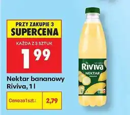 Biedronka Nektar bananowy Riviva , 1l oferta