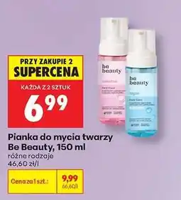 Biedronka Pianka do mycia twarzy Be Beauty, 150 ml oferta