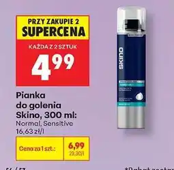 Biedronka Pianka do golenia Skino, 300 ml oferta