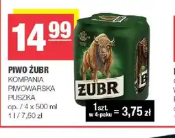 Spar Piwo Żubr 4-pak oferta