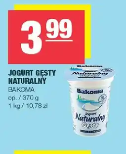 Spar Jogurt gęsty naturalny Bakoma oferta