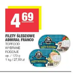 Spar Filety śledziowe Admirał Franco Topfood oferta