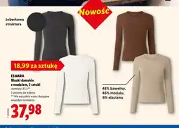 Lidl Bluzki damskie z modalem 2-pak Esmara oferta