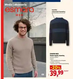Lidl Sweter męski z bawełną oferta