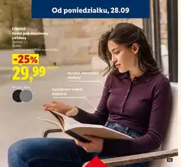 Lidl Sweter polo dzianinowy z wiskozą Esmara oferta