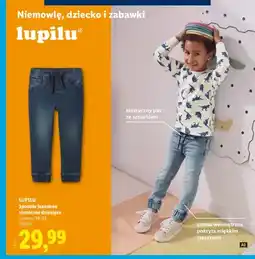 Lidl Spodnie jeansowe termiczne dziecięce Lupilu oferta