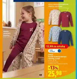 Lidl Koszulki termiczne dziecięce z bawełną 2-pak Lupilu oferta