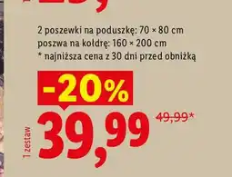 Lidl Pościel z bawełną renforcé 160x200 cm Livarno oferta