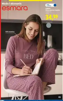 Lidl Piżama damska z bawełny Esmara oferta
