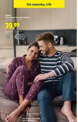Lidl Piżama męska z bawełną Esmara oferta