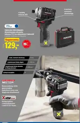 Lidl Akumulatorowa zakrętarka udarowa Parkside Performance oferta