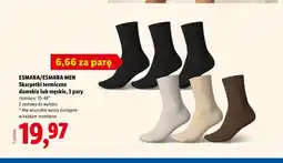 Lidl Skarpetki termiczne damskie 3-pak Esmara oferta