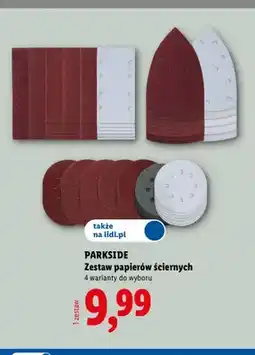 Lidl Zestaw papierów ściernych Parkside oferta