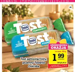Gram Market Tost pełnoziarnisty Tostello Oskroba oferta
