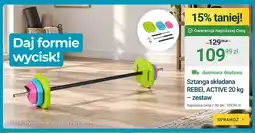ERLI Sztanga składana Rebel Active 20 kg - zestaw oferta