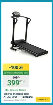 ERLI Bieżnia mechaniczna Atlas Sport - składana oferta