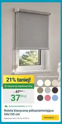 ERLI Roleta klasyczna półzaciemniająca 54x150 cm oferta