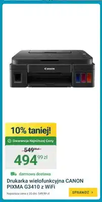 ERLI Drukarka wielofunkcyjna Canon Pixma G3410 z WiFi oferta