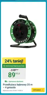 ERLI Przedłużacz bębnowy 25 m - 4 gniazda oferta