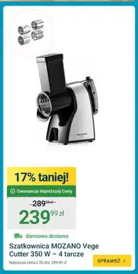 ERLI Szatkownica Mozano Vege Cutter 4 tarcze oferta
