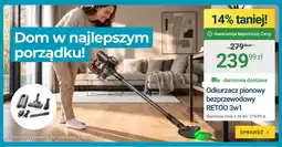 ERLI Odkurzacz pionowy bezprzewodowy Retoo 3w1 oferta