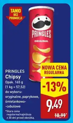 ALDI Chipsy śmietankowo-cebulowe Pringles oferta